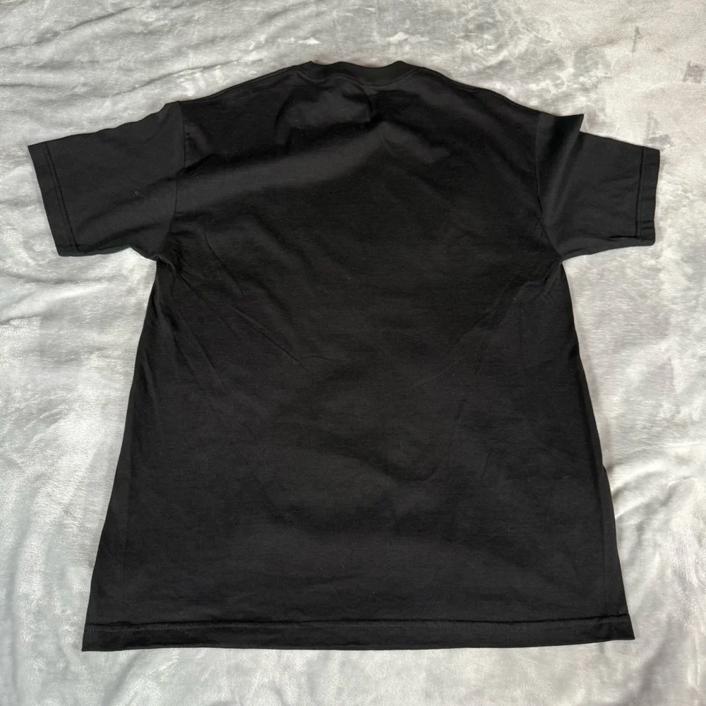 Vintage Elvis Presley Face T Shirt Mens L Slim Tall Fit Black 2002 Y2K
